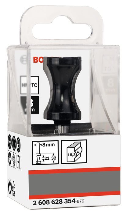 Bosch professional 2608628354 chamfer bit, silver/black, 6 x 32 x 8 mm