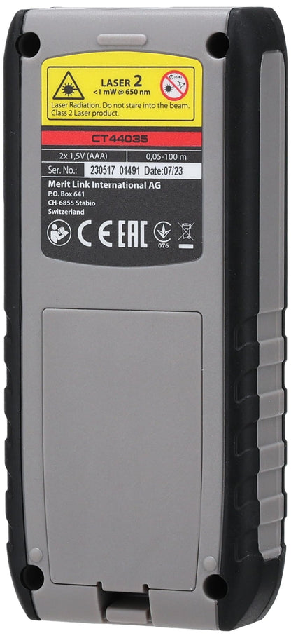 CROWN LASER DISTANCE METER 100 M Gray/Black CT44035