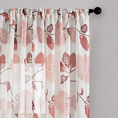 Linen Semi Transparent Curtain - Silver Normal Tape
