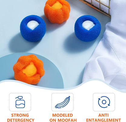 DMG TECH 20 PCS Pet Hair Removal Cleaning Balls, Pet Hair Remover, Clothes Anti-Winding Adsorption Hair Removal Cleaning Ball, Pet Hair Remover for Laundry, Reusable Lint Balls for Washing Machine