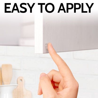 Zulay Home Cabinet Bumpers Clear Rubber Adhesive Pads - Cabinet Stoppers - Pack of 100