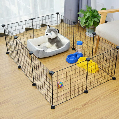 Metal Pet Cage for Indoor Outdoor Crate, 10 Piece