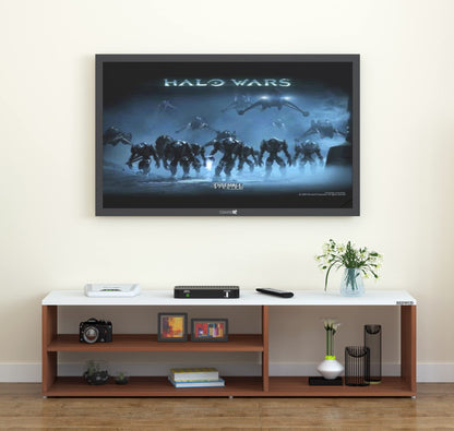 Wooden Shelf for Printer and Accessories, Sturdy Desktop Organizer Stand, Multi-Tier Storage Unit for Paper and Supplies, Black Finish, for Home or Office Use, Compact