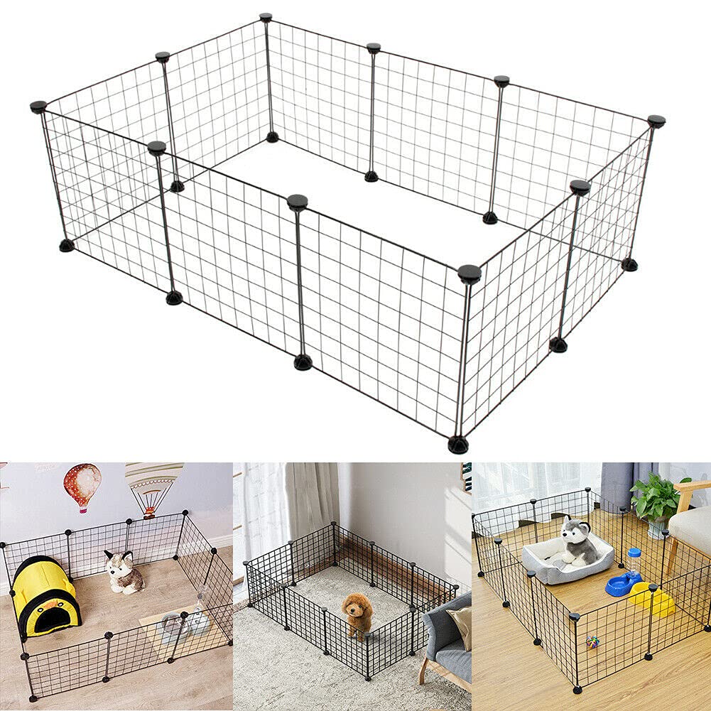 Metal Pet Cage for Indoor Outdoor Crate, 10 Piece