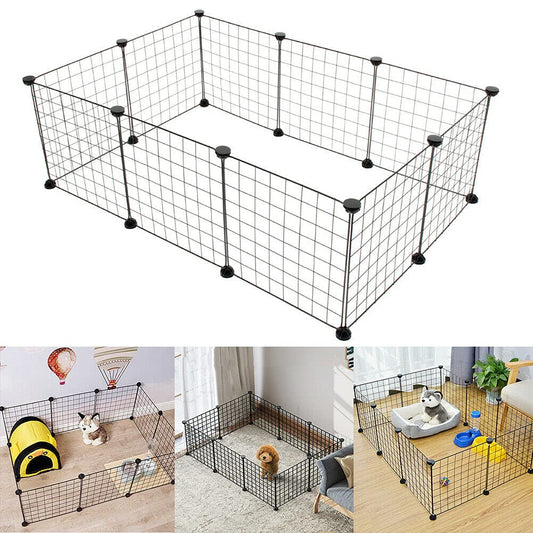 Metal Pet Cage for Indoor Outdoor Crate, 10 Piece