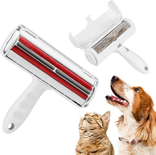 Whioltl Pet Hair Remover Roller, Reusable Washable Animal Hair Removal Brush for Dogs and Cats, Easy to Self Clean the Pet Fur from Carpet, Furniture, Sofa, Rugs, Laundry, Clothes and Bedding