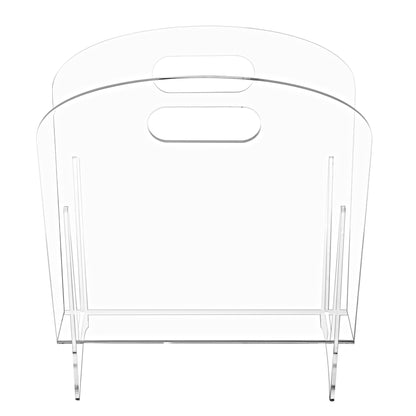 Clear Acrylic Magazine Holder, Desktop Display Stand for Documents, Files, Folders, Office and Home Organization