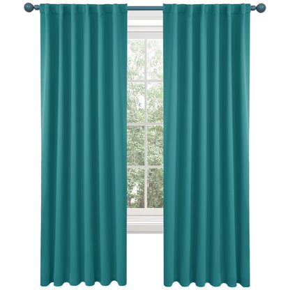 Elegant Blackout Curtains-Back Tap design-thermal Insulated fabric-for room Darkness - 1 Piece