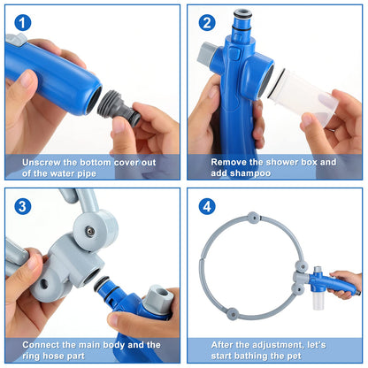 KFY Dog Bath,Dog Shower Cat Cleaning Quick wash Accessories,pet 360°Washer,Pets&Dogs Wash-Pet Kit Washing Bath Sprayers Cats Bathing Supply