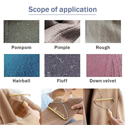 2PCS Lint Roller, Portable Lint Remover Clothes Fuzz Shaver, Lint Cleaner Pro Reusable Fabric Shaver for Carpet Sweater Woven Coat Pet Hair