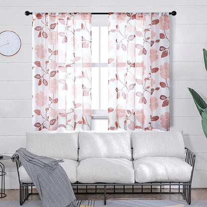 Linen Semi Transparent Curtain - Silver Normal Tape