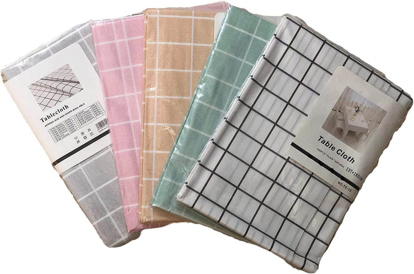 Year Waterproof PVC Rectangle Tablecloth - 54 x 72 inches (light green)