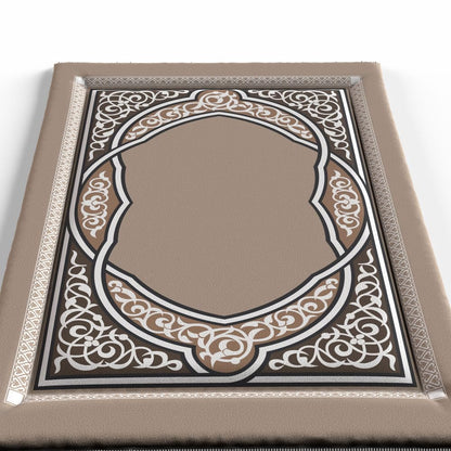Sojoud Padded Prayer Mat Soft Premium Velvet Face - Luxurious And Comfortable Prayer Rug With Elegant Design - Thickness Foam For An Ultimate Comfort Experience