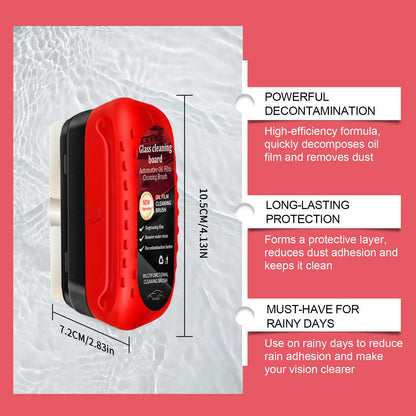 OMIRA (3PCS) Automotive Oil Film Cleaning Brush,Car Window Cleaner, Glass Cleaning Board,Glass Coating for Windshield,Fog Cleaning Glass Brush, Improve Clarity and Visibility