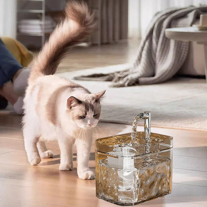 Cat Water Fountain, Silent Water Pump with Automatic Circulation Filter for Pets Pet with Filter for Birds and Dogs
