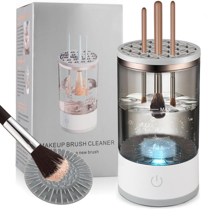 TOPEV Electric Makeup Brushes Cleaner,Portable USB Reusable Make Up Brush Cleaner Machine,Make Up Brush Cleaner Set for Quick Cleaning and Drying