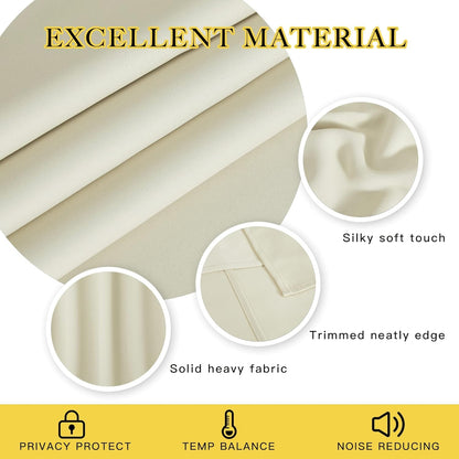 INtex CURTAINS HOUSE Blackout Curtains - Soft Peachy Texture Thermal Insulating Curtains-Silver Steel Grommets Blackout For Living Rooms And Bedrooms - Single Panel 135W X 230L CM Black
