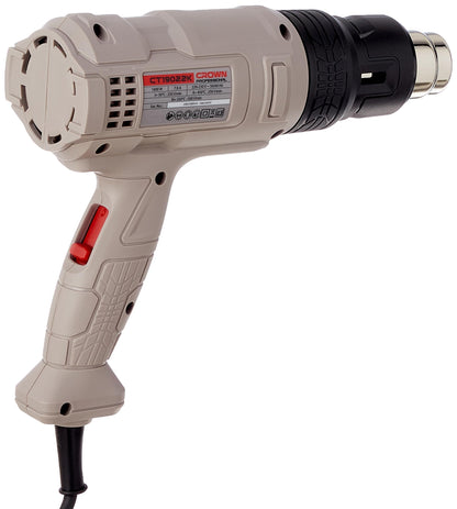 Crown CT19022K Electric Heat Gun, 3 Speed, 3 Temp - 1800 Watt