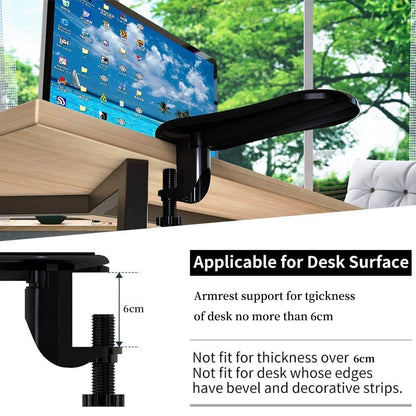 Xspring Arm Rest Support for Desk, Adjustable Wrist Rest Extender, Rotation Elbow Rest for Desk to Release Pressure and Relieve Pain Suitable for Home and Office