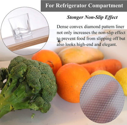 RasoiKraft 45X500cm Non-Slip Non-Stick Drawer Bottom Mat Liners. (1, White)