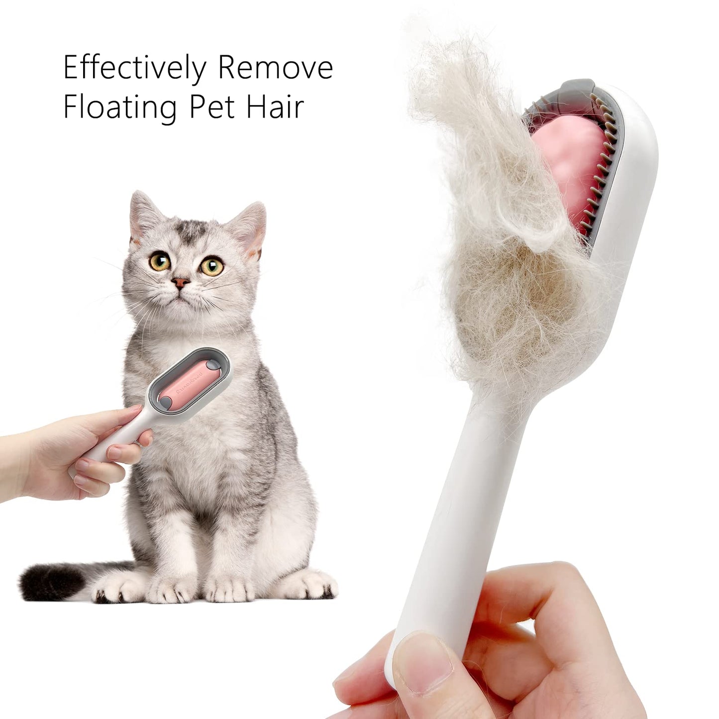 Sichy Dog Brush Cats Brush Grooming Comb,Self Cleaning Cat Dog Slicker Brushes Pet Grooming Tool Gently Removes Loose Undercoat, Mats Tangled Hair Slicker Brush for Pet