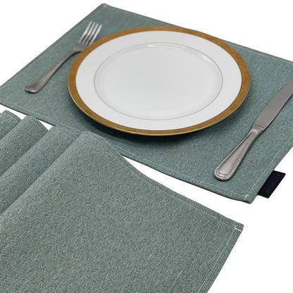 Linen Placemats Set 6 Pieces of Placemats and Runner