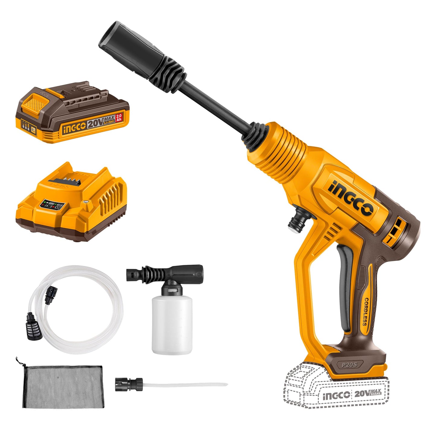 INGCO Cordless Pressure Washer