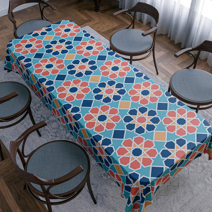 Tablecloth Waterproof Polyester Fabric, Easy Care ,Soft Touch