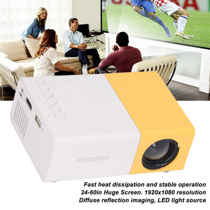 XJCX Smart Movie Projector, LED Pocket Video Projector, Portable Bluetooth Projector, 1920x1080 Resolution Large Screen Projector, Support Multimedia Interfaces for Notebook Computers(EU)