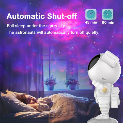 Astronaut Galaxy Light Projector, Space Buddy Projector Night Light for Bedroom with Remote Control and Timer, Astro Alan Star Ceiling Projector for Kids Adults