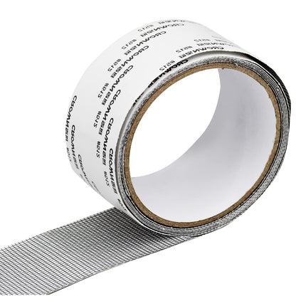 Screen Repair Tape Mosquito Net Repair Tape Self Adhesive Screen Fiberglass Mesh Patch Repair Waterproof Screen Patch Repair for Window and Door Screen Repair Anti-Mosquito 5cm x 200cm,Black