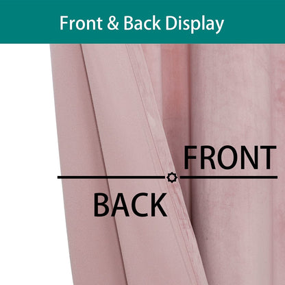Elegant Velvet Curtains - Thermal Insulated Curtains for Living Room,steel Grommets - Light Blocking Shades - 2 panels