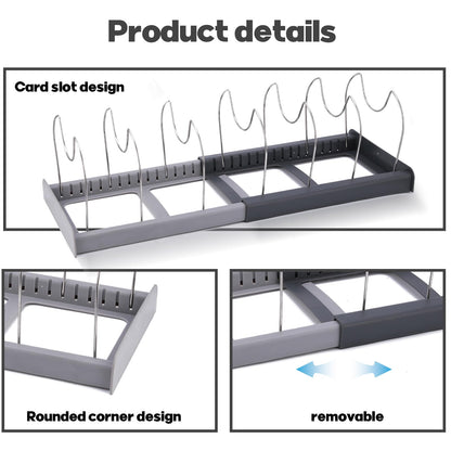 ZONJIE Kitchen Lid Holder, Pot Lid Holder, Pot Rack, Drawer, Cookware, Storage Rack, Dish Rack, Kitchen Cabinet, Pan Rack, Baking Mould, Kitchen, Cookware, Storage Room