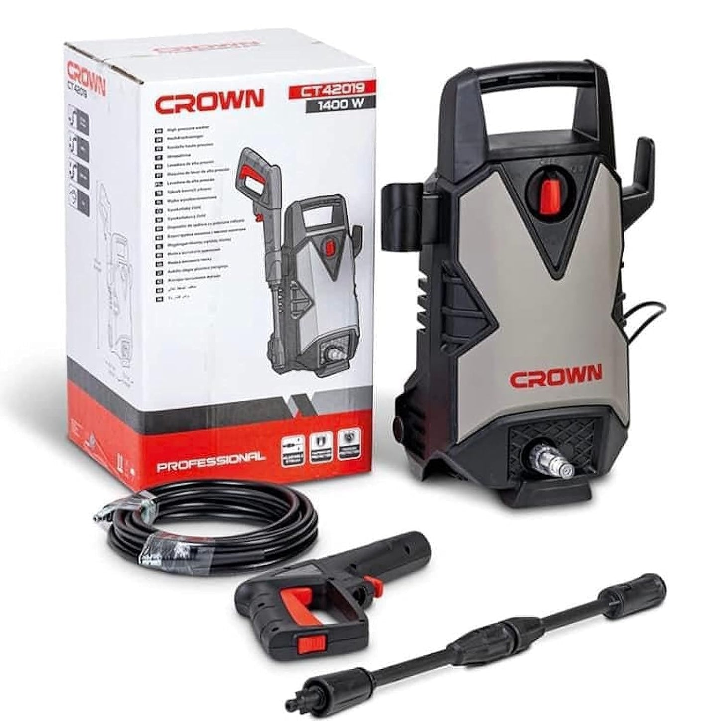 El Nagar Tools CT42019 High Pressure Washer 110 Bar 1400W CROWN