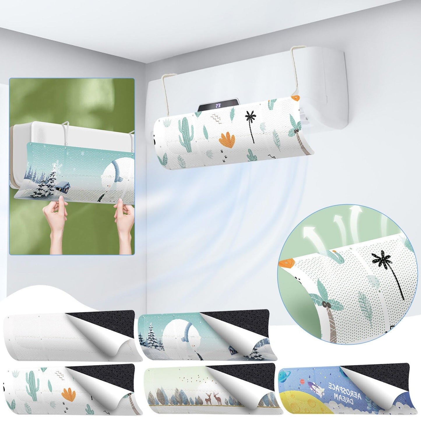 (Air Conditioner Diffuser - Hand Operated AC Without Electricity and Without Remote. (Same as the picture