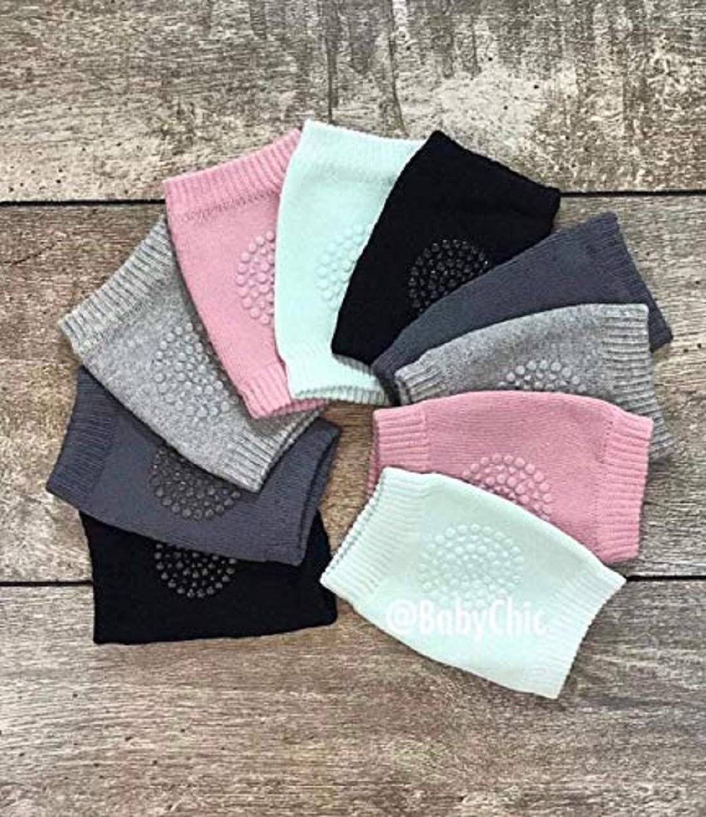 VENIQE Knee Pads for Crawling, Elbow Safety Protector, Stretchable Anti-Slip Padded Elastic Soft Cotton Breathable Comfortable Knee Cap for Kids (Multicolour)