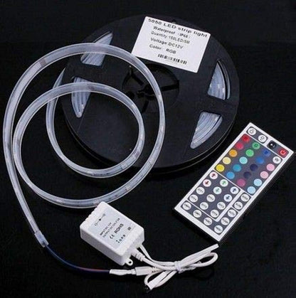 Waterproof 5050 5M 150 SMD RGB LED Remote Controller Strip Light (H4704)