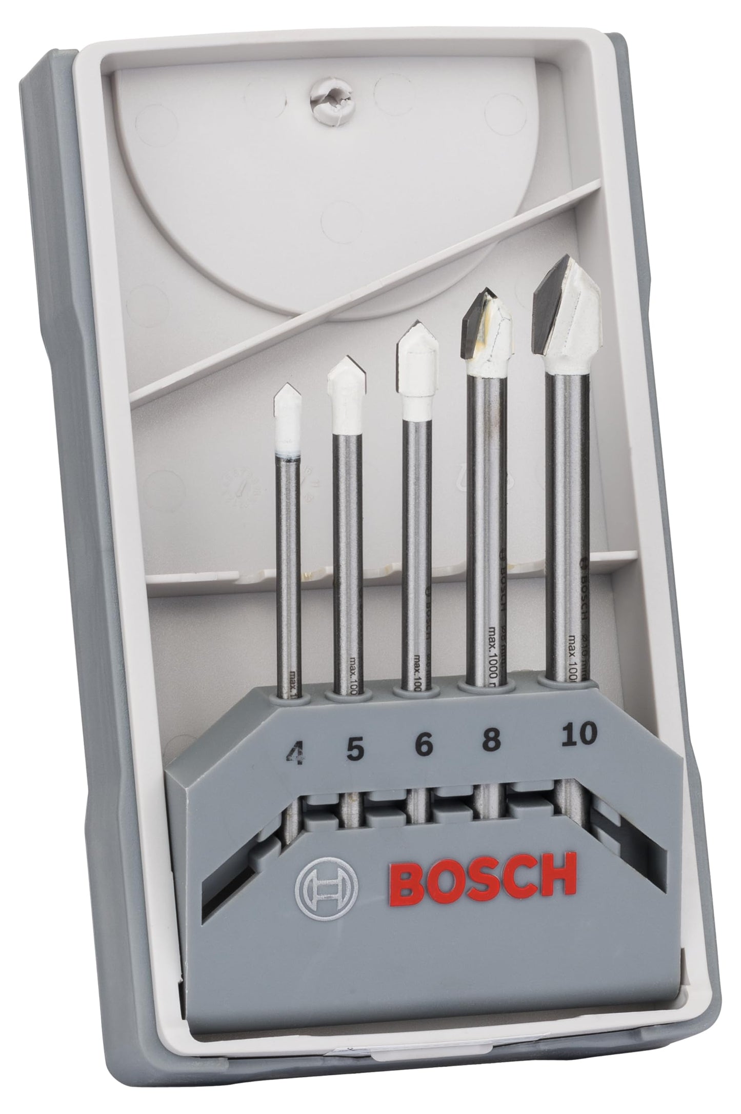 Bosch Set Forstner Bits Tiles CYL-9 Ceramic، 5 Pieces 4,0; 5,0; 6,0; 8,0; 10,0 mm
