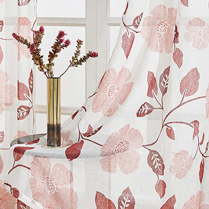 Linen Semi Transparent Curtain - Silver Normal Tape