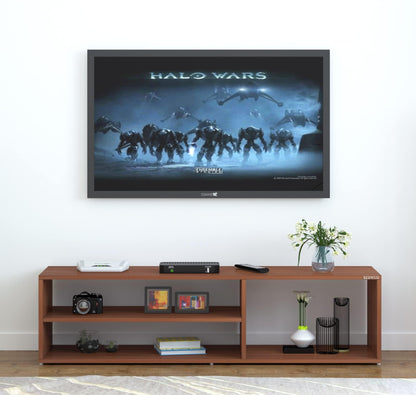 Wooden Shelf for Printer and Accessories, Sturdy Desktop Organizer Stand, Multi-Tier Storage Unit for Paper and Supplies, Black Finish, for Home or Office Use, Compact