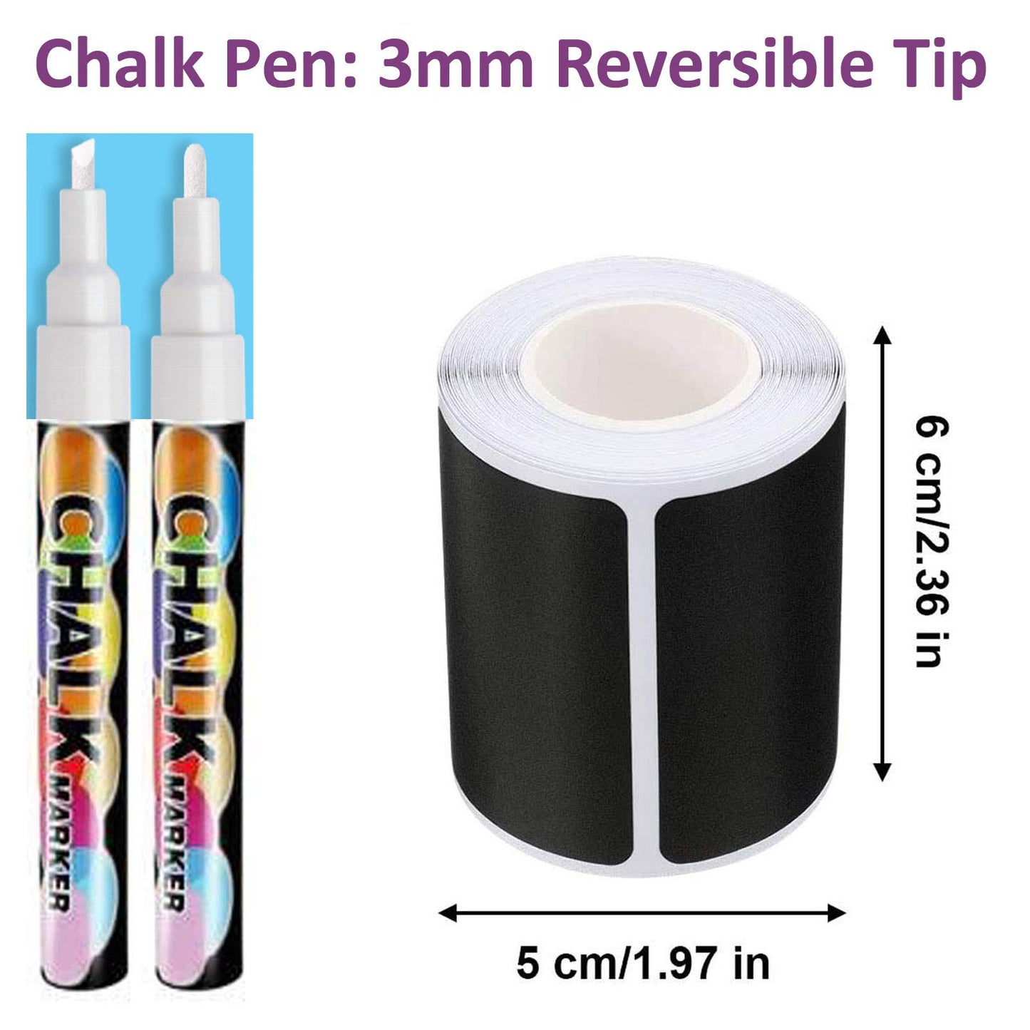 Premify 180 Chalkboard Labels & White Marker, Pantry and Storage Stickers for Jars, Kitchen Labels for Jars, Mason, Spice, Glass, Cups, Containers, Canisters, Bathroom, Laundry Room, Office Organizer