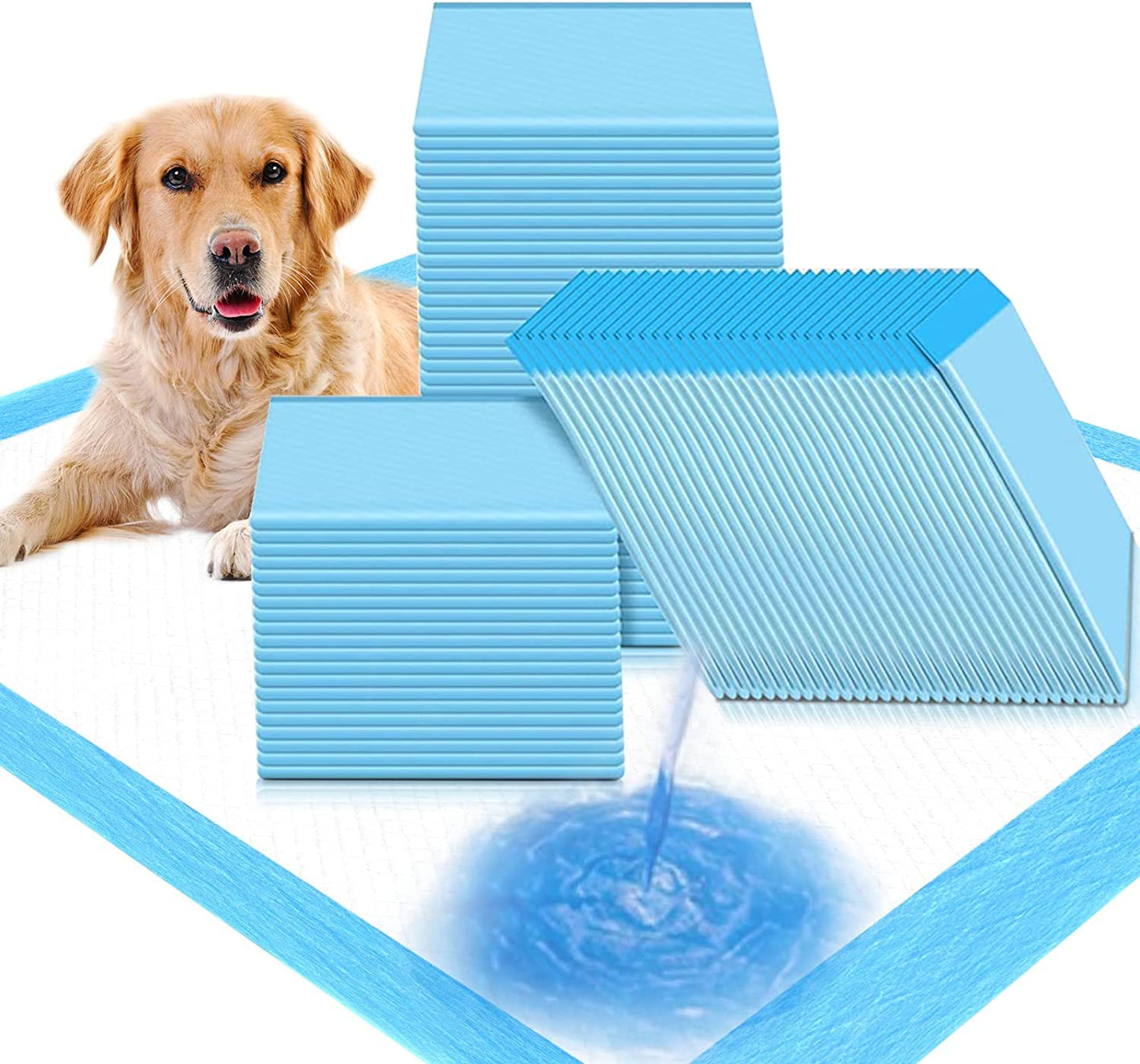 Imported Disposable Super Absorbant Puppy Pads (Blue, Pack of 80,60x90cm)