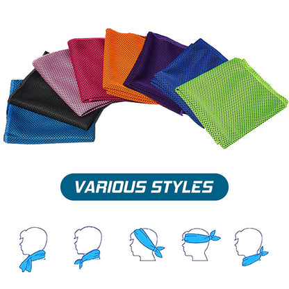 DURAGS 2 Pack Cooling Towel Soft Breathable Travel Ice Towel for Gym Fitness Workout Yoga Sport Running Camping Hiking