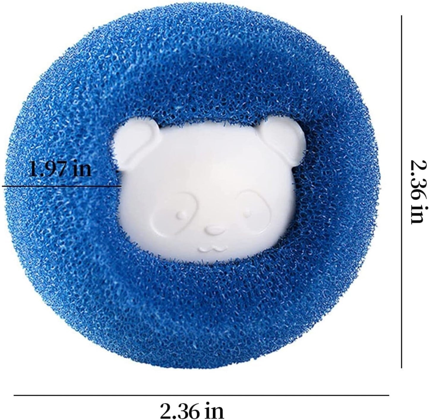Foam Anti Winding Adsorption Clothes Lint Remover Ball With Cute Shaped Practical For Laundry Washing Machine - Blue (3)
