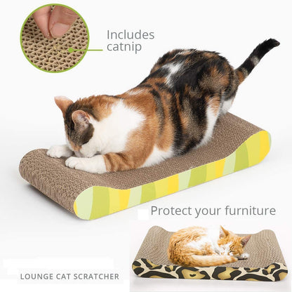 Chaya Cat Scratching Board Mat Scratching Bed Board Cat Scratching Board Sofa Rest Pet Furniture (Color Random)
