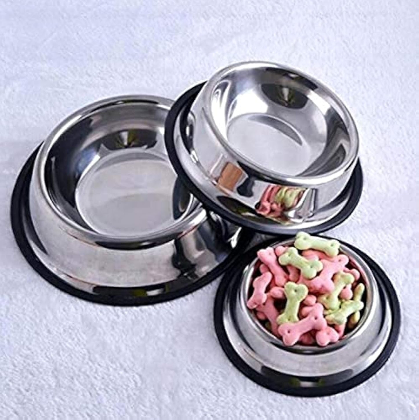 Chong Chong Baobel Dog and Cat Dish (Set of 3, Small, 22cm Diameter)