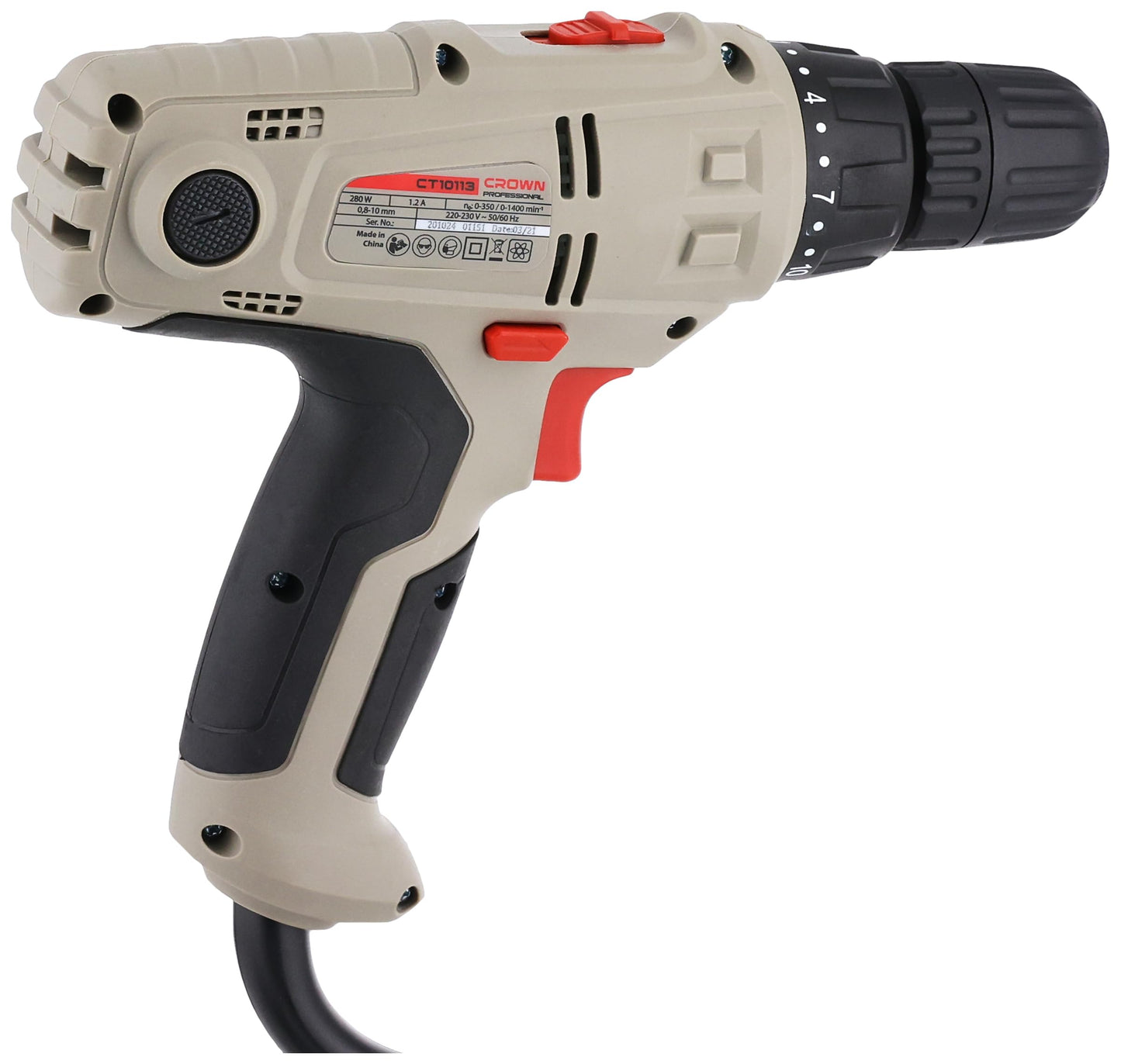 Electric Drill With Torque Control 28N.M 280W (CT10113)
