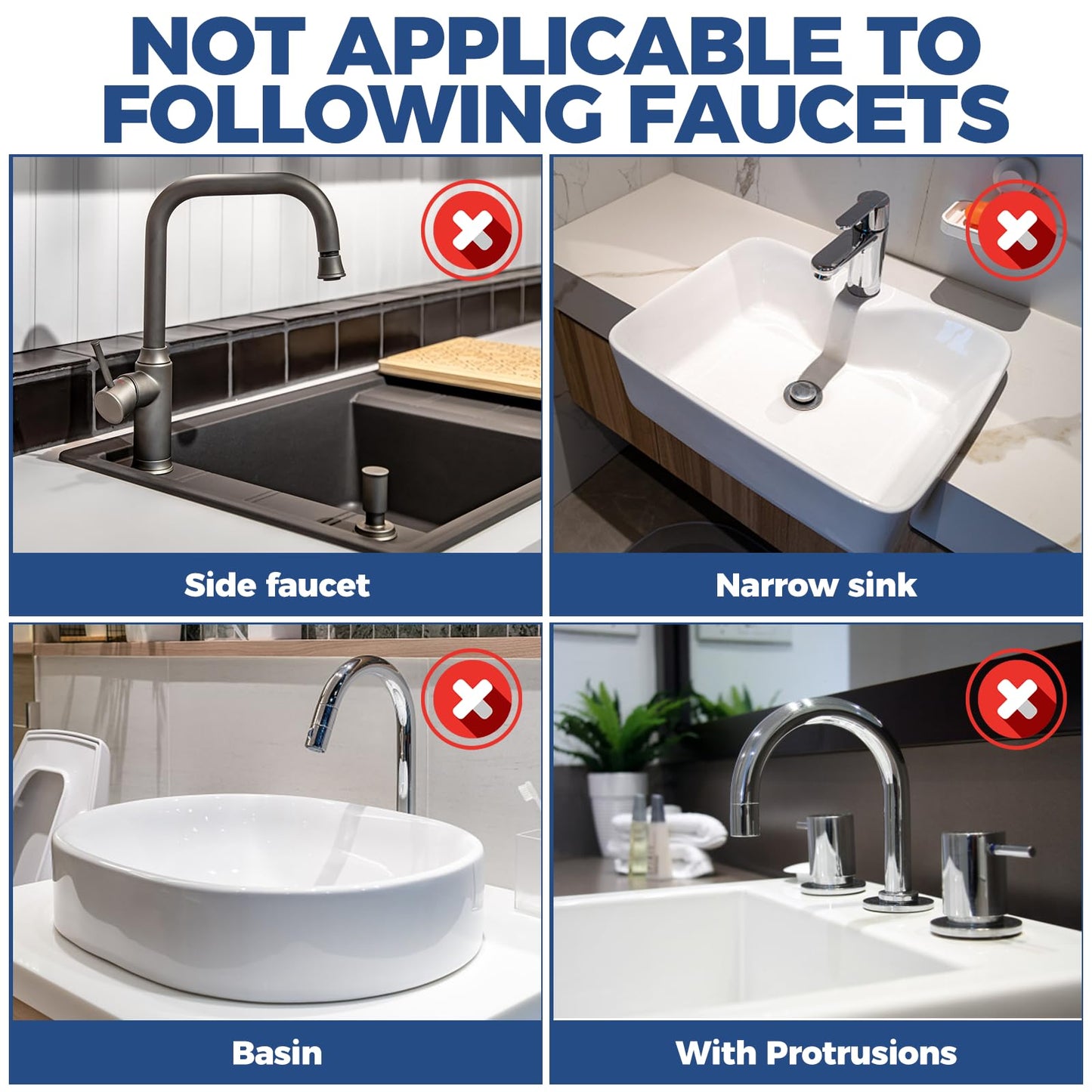 Kitchen Sink Faucet Splash Guard Silicone Sink Faucet Drying Mat Faucet Handle Drip Catcher Tray, Dish Sponge Holder Kitchen Sink Accessories Sink Protector Home Kitchen Organization Gadgets Organizer