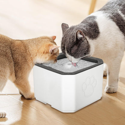 Rarxix Cat Water Fountain 2.5 L, Automatic Cat Water Fountain, Super Silent Water Pump, 3 Water Flow Models, Con 3 Filters