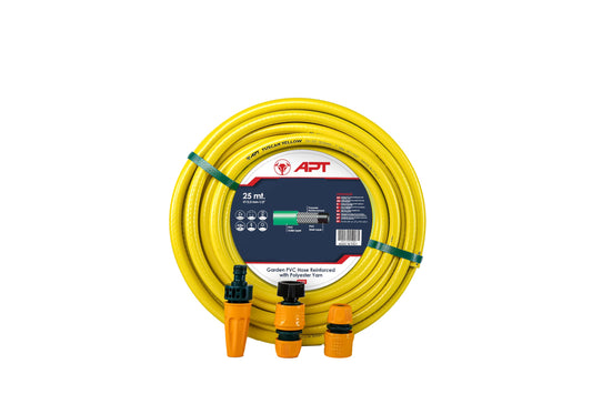 water hose 1/2 inch 25m kit with 3Nozzle Set italy Italian with 3 pieces water hose connectors for gardens and car wash